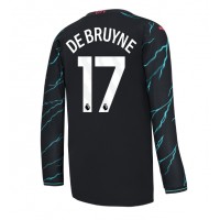 Manchester City Kevin De Bruyne #17 Tredjeställ 2023-24 Långärmad